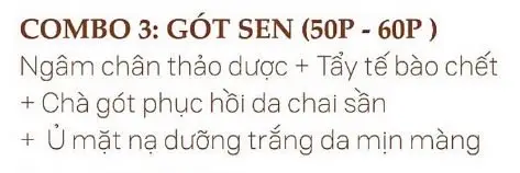 Combo 3: Gót sen