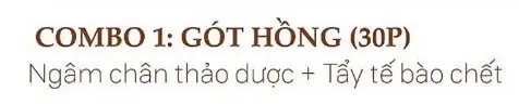 Combo 1: Gót hồng