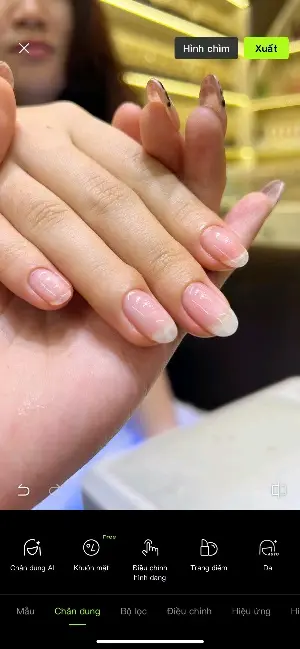 Nhặt da + Cứng Móng tạo cầu + Sơn Gel cơ bản