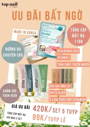 Set 5 tuýp kem tay nước hoa Hàn Quốc
