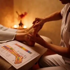 Massage Chân với Dầu Gừng