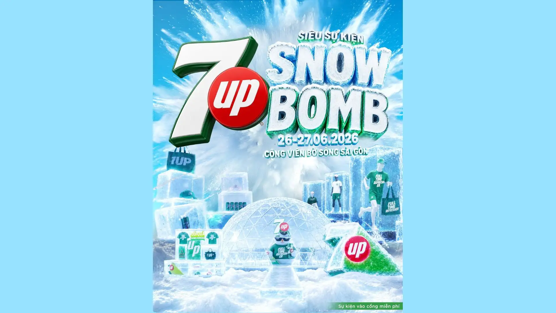 7UP Snow Bomb Event