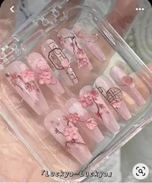 Hoa bột 3D, 4D đá khối / Ngón