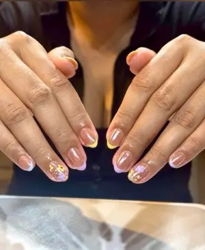 Manicure / Pedicure with Chrome / Cat Eye / Crystal