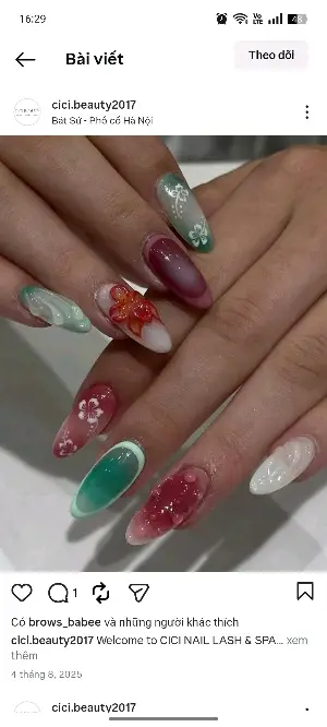Combo Cắt Da + Sơn Gel + Nối Móng Giả