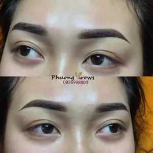 Phun mày hiệu ứng bút chì - Hiệu ứng make up