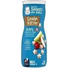 Bánh Ăn dặm Gerber Puffs vị Dâu Táo 42g