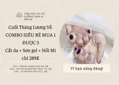 Cuticle Care + Gel Polish + Eyelash Extensions