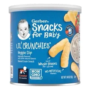 Bánh Ăn dặm Gerber Lil' Crunchies vị Rau Củ Phô mai 42g