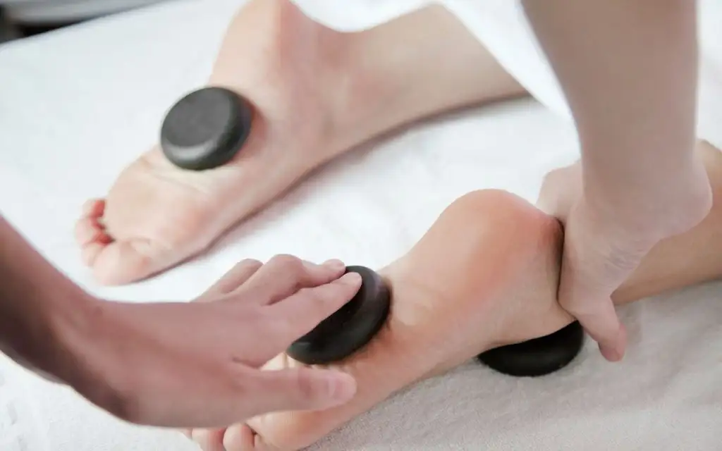 Foot Massage With Hot Stone